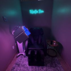 Chili Pepper's Tanning & Wellness - NEW Relaxation Room with Rejuvenating Wellness Facial and massage chair!
