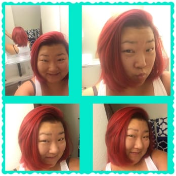 Infinity Hair Studio - Love my red hair! Light doesn't do it justice! It's more red in the sun light! - Hair Salons Near Me - Corona, California
