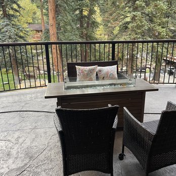 The Inn On Fall River - View from the outdoor-bar area. - Hotels Near Me - Estes Park, Colorado The Inn On Fall River - View from the outdoor-bar area. - Hotels Near Me - Estes Park, Colorado