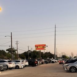 Spacious parking lot