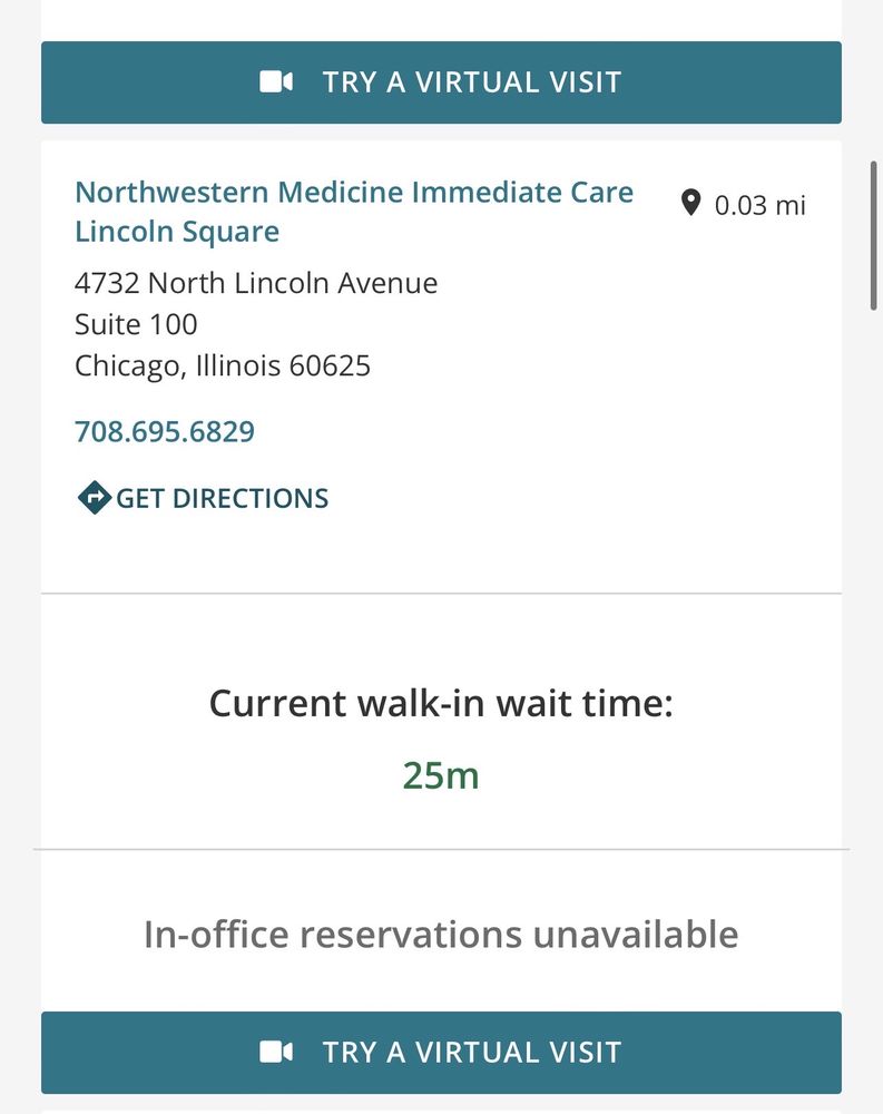 NORTHWESTERN MEDICINE IMMEDIATE CARE 4732 N Lincoln Ave, Chicago