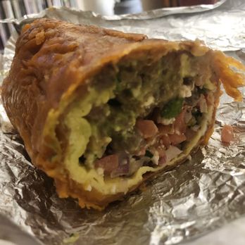 Burrito Bomba - Steak & Bacon Breakfast Burrito (BOMBA Style) - Mexican Near Me - Glendale, California