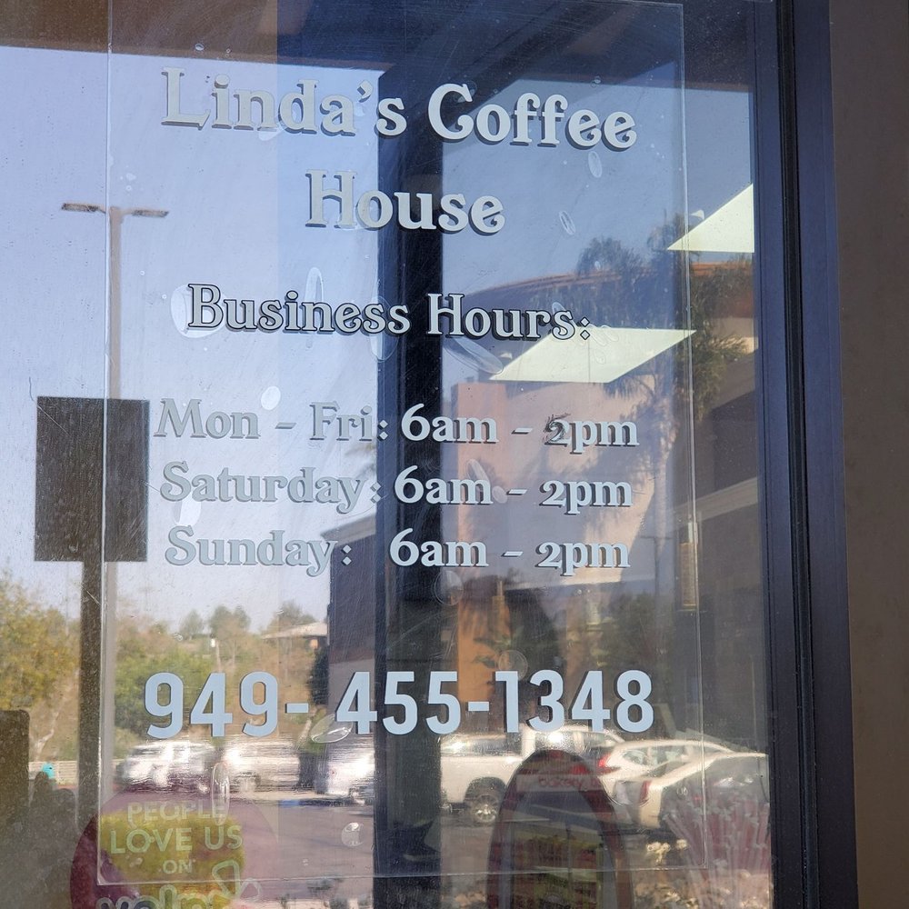 Linda's Coffee House - Hours: 6am-2pm daily - Donuts Near Me - Lake Forest, California