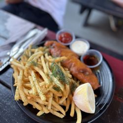 Ghost Town Brewing - Laurel - Fish n chips massive! Delish!