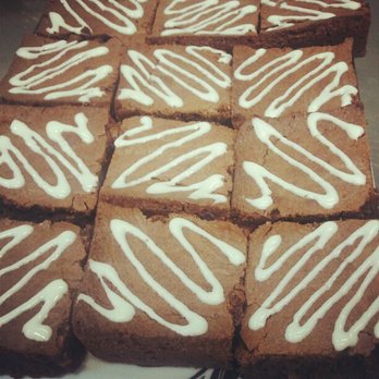 Dorema's Bakery - Bakery brownie with white chocolate drizzle - Desserts Near Me