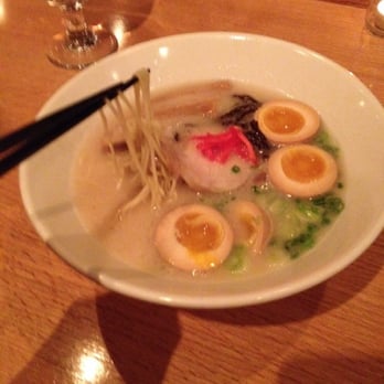 Ippudo - Westside - amazing noodles, beautiful soft egg, lovely savory tonkatsu soup... tip - get a bowl and buy extra noodles for $2 - Ramen Near Me - New York, New York