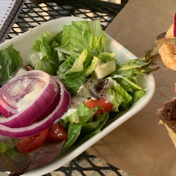 Moxie Burger - Salad after picking through all the brown pieces. - Burgers Near Me - Marietta, Georgia