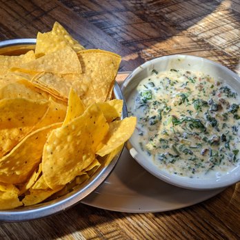 Amigos at Peerless Mill - Spinach & chorizo dip - Mexican Near Me - Rossville, Georgia Amigos at Peerless Mill - Spinach & chorizo dip - Mexican Near Me - Rossville, Georgia