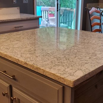 NC Countertops - Kitchen island - Iceberg with 1/4" bevel. - Countertop Installation Near Me - Henderson, North Carolina