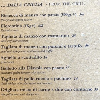 Trattoria Vecchia Roma - DALLA GRIGLIA - From the Grill - Roman Near Me - Rome, RM Trattoria Vecchia Roma - DALLA GRIGLIA - From the Grill - Roman Near Me - Rome, RM