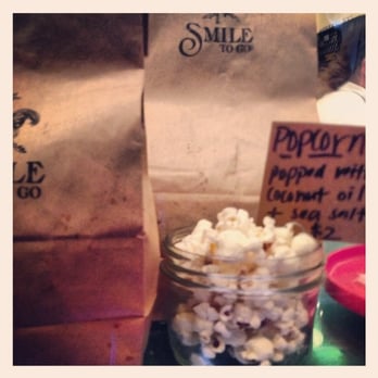 Smile To Go - Love that you're selling popcorn popped in coconut oil! - New American Near Me - New York, New York Smile To Go - Love that you're selling popcorn popped in coconut oil! - New American Near Me - New York, New York