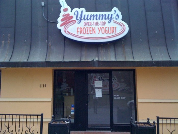 YUMMY’S OVER THE TOP FROZEN YOGURT CLOSED 1119 Massachusetts St