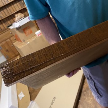 Ashley Store - Broken shelf from TV stand and chipped end tables. Both out of the box! - Furniture Stores Near Me - Green Valley, Arizona