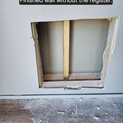 Texas Built Mobile Homes - A/C register cut out but never sent the register so a filter can be put in