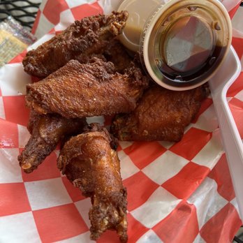 Tiki Hut - Wings with bourbon sauce and garlic Parmesan - Tiki Bars Near Me - La Follette, Tennessee Tiki Hut - Wings with bourbon sauce and garlic Parmesan - Tiki Bars Near Me - La Follette, Tennessee