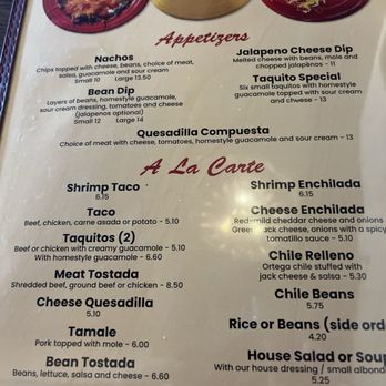 Maria's Mexican Restaurant - Menu page 1 - Mexican Near Me - Glendora, California