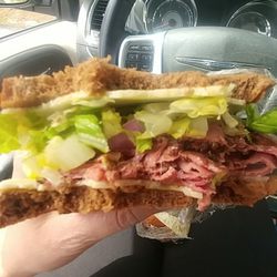 Carter's Green Market - My pastrami sandwhich from today. Seriously amazing!