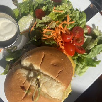 Island Lava Java - Grass-Fed burger w/salad. - American Near Me - Kailua Kona, Hawaii Island Lava Java - Grass-Fed burger w/salad. - American Near Me - Kailua Kona, Hawaii