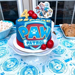 Paw patrol birthday cake - chocolate buttercream flavor Paw patrol birthday cake - chocolate buttercream flavor