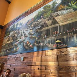 Golden Triangle Thai Restaurant - Mural inside