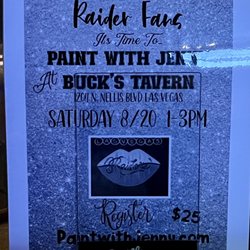 Buck's Tavern - Wine and painting night.