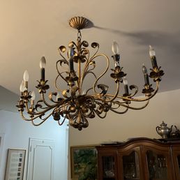 Before and after - also installed dimmer