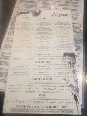 Menu photo 7 The Jellyfish Pensacola, FL Menu photo 7 The Jellyfish Pensacola, FL