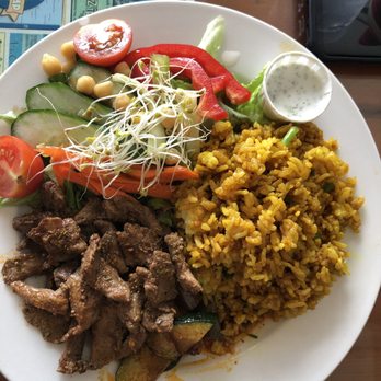 Puka Puka Kitchen - Lamb plate with garlic rice - Asian Fusion Near Me - Hilo, Hawaii Puka Puka Kitchen - Lamb plate with garlic rice - Asian Fusion Near Me - Hilo, Hawaii