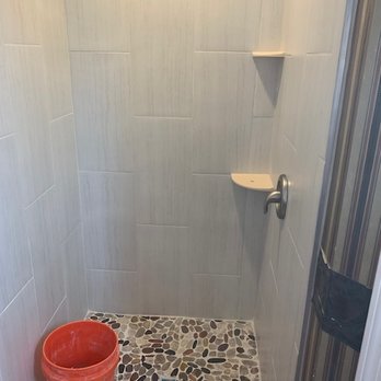 Conquer Construction - Master bathroom walk in shower reno and upgrade. Demo slide in fiberglass to floor to ceiling tile. - General Contractors Near Me - Sugar Hill, Georgia