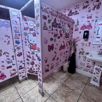 Dada Sushi - Hello Kitty themed women's restroom - Japanese Near Me - Murrieta, California