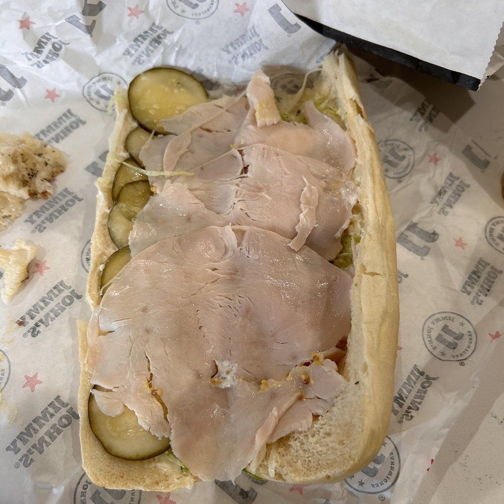 Jimmy John's - My turkey sandwich with three thin slices of turkey - Sandwiches Near Me - Lubbock, Texas Jimmy John's - My turkey sandwich with three thin slices of turkey - Sandwiches Near Me - Lubbock, Texas