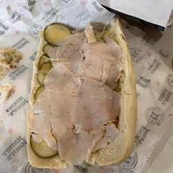 Jimmy John's - My turkey sandwich with three thin slices of turkey