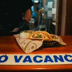 Freshly prepared food served at the Bonsai Brewery bar in Whitefish, Montana.
