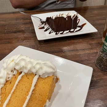 The Feast Restaurant - Chocolate Decadence Cake Orange Sunshine Cake - Seafood Near Me - Holmes Beach, Florida