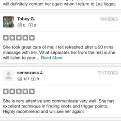 Luxury Mobile Massage - Reviews