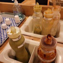 Salsa bar. Salsa bar.