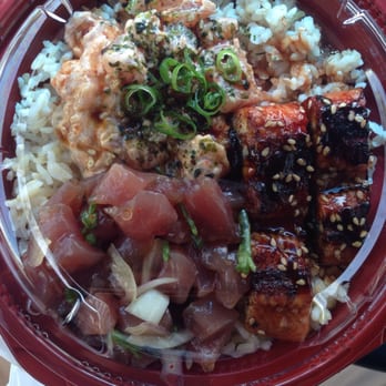 Local Boy Sushi - LBS Special (Ahi Poke, Spicy Ahi, and Unagi) - Japanese Near Me - Kaneohe, Hawaii