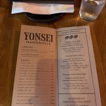 Yonsei Handrolls - Menu 10/15/25 - Japanese Near Me - Oakland, California Yonsei Handrolls - Menu 10/15/25 - Japanese Near Me - Oakland, California