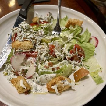 The Lime Lite - Half of split wedge salad ~ very generous portion and certainly one for lovers of blue cheese! - New American Near Me - Fresno, California The Lime Lite - Half of split wedge salad ~ very generous portion and certainly one for lovers of blue cheese! - New American Near Me - Fresno, California