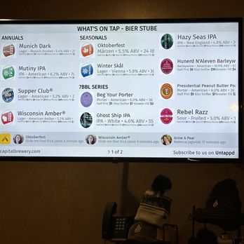 Capital Brewery & Bier Garten - A great beer menu on Untapped. - Breweries Near Me - Middleton, Wisconsin Capital Brewery & Bier Garten - A great beer menu on Untapped. - Breweries Near Me - Middleton, Wisconsin