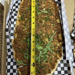 Compare with a regular lahmacun