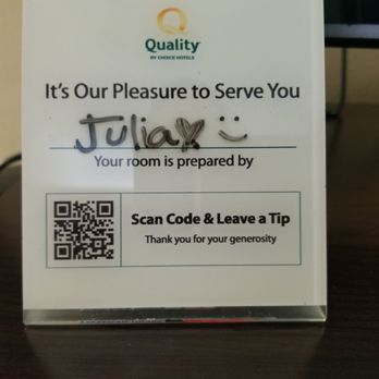 Quality Inn - Making tipping the HK staff easier - Hotels Near Me - Ontario, Oregon
