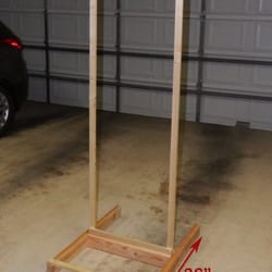 Feel Safe Gun Training School - Target Stand - Back Side
Top angle brackets for smooth stapling
Optional back stabilizer 27"