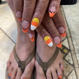 Halloween ready. Mai & Katie mail experts at Serenity Nail In RB. My nails always looks fabulous! Happy Customer Laura Songer Halloween ready. Mai & Katie mail experts at Serenity Nail In RB. My nails always looks fabulous! Happy Customer Laura Songer