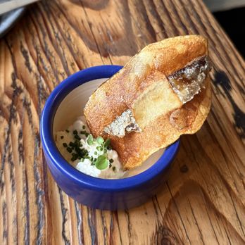 Rich Table - sardine chip - New American Near Me - San Francisco, California Rich Table - sardine chip - New American Near Me - San Francisco, California