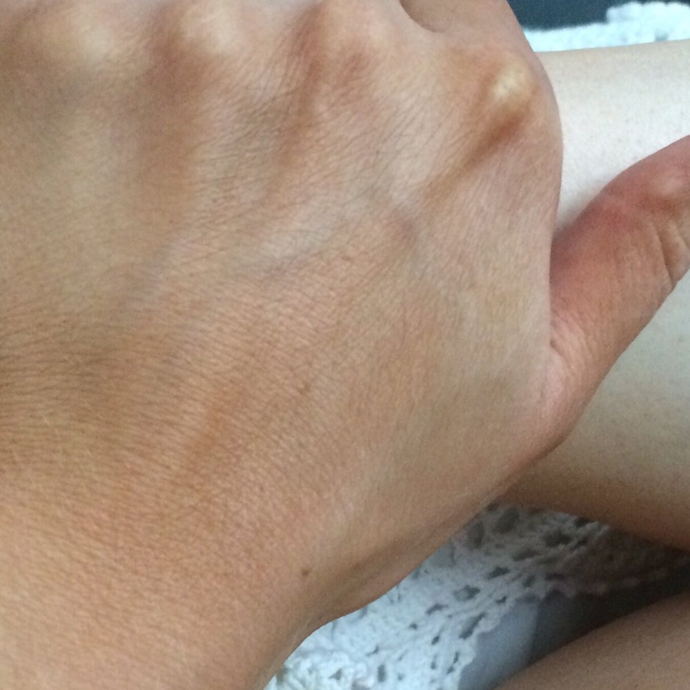 SUGARED + BRONZED - Note the color difference between hand and lower leg. - Tanning Near Me - Philadelphia, Pennsylvania SUGARED + BRONZED - Note the color difference between hand and lower leg. - Tanning Near Me - Philadelphia, Pennsylvania