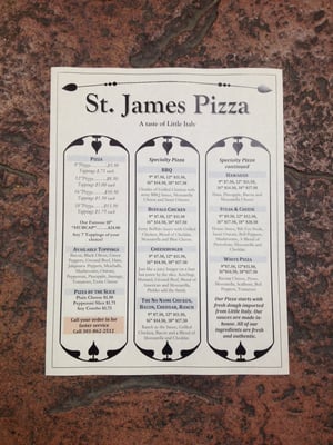 Menu photo 5 St James Deli & Spirits Lexington Park, MD