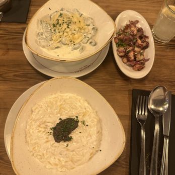 Casa Lolea - Black truffle risotto, spinach gnocchi, octopus ceviche - Tapas Bars Near Me - Barcelona, B