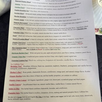 Take Tea - Tea menu - Tea Rooms Near Me - Avon, Connecticut