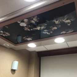 William Newton Hospital - Soothing ceiling piece that lights up. It's a calming sight before going back into surgery and when you return.